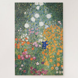 Quebra-cabeça Jardim Flor Gustav Klimt