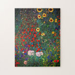 Quebra-cabeça Jardim Flor Gustav Klimt<br><div class="desc">Quebra-cabeça com a pintura do Jardim de Fazendas de Gustav Klimt com girassóis (1907). Um belo jardim de girassóis e belas flores azuis, vermelhas, roxas, rosa e brancas. Um presente de excelente para fãs de Arte Nouveau e de Arte Austríaca.</div>