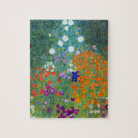 Quebra-cabeça Jardim Flor Gustav Klimt<br><div class="desc">Uma casa de campo ou um jardim de flores,  como pintado por Gustav Klimt.</div>