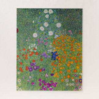 Quebra-cabeça Jardim Flor por Gustav Klimt