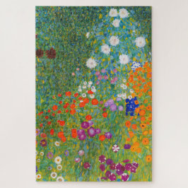 Quebra-cabeça Jardim Flor por Gustav Klimt
