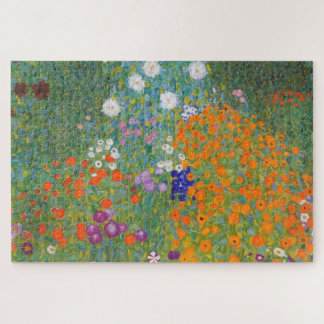 Quebra-cabeça Jardim Flor por Gustav Klimt