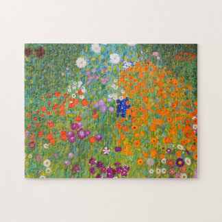 Quebra-cabeça Jardim Flor por Gustav Klimt