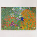 Quebra-cabeça Jardim Flor por Gustav Klimt<br><div class="desc">Visite minha loja para ver design mais interessante e mais opções de cores.
=> zazzle.com/colorfulworld*</div>