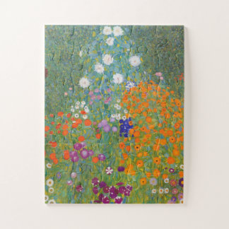 Quebra-cabeça Jardim Flor por Gustav Klimt