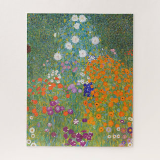 Quebra-cabeça Jardim Flor por Gustav Klimt