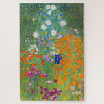 Quebra-cabeça Jardim Flor por Gustav Klimt<br><div class="desc">Por favor,  visite minha loja para obter design mais interessante e mais opções de cores.
=> zazzle.com/colorfulworld*</div>