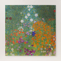 Jardim Flor Vibrante - Gustav Klimt