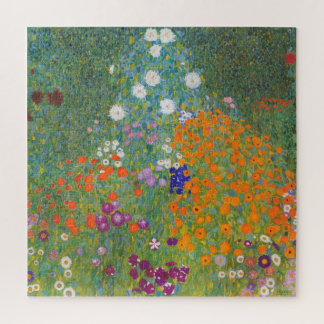 Quebra-cabeça Jardim Flor Vibrante - Gustav Klimt