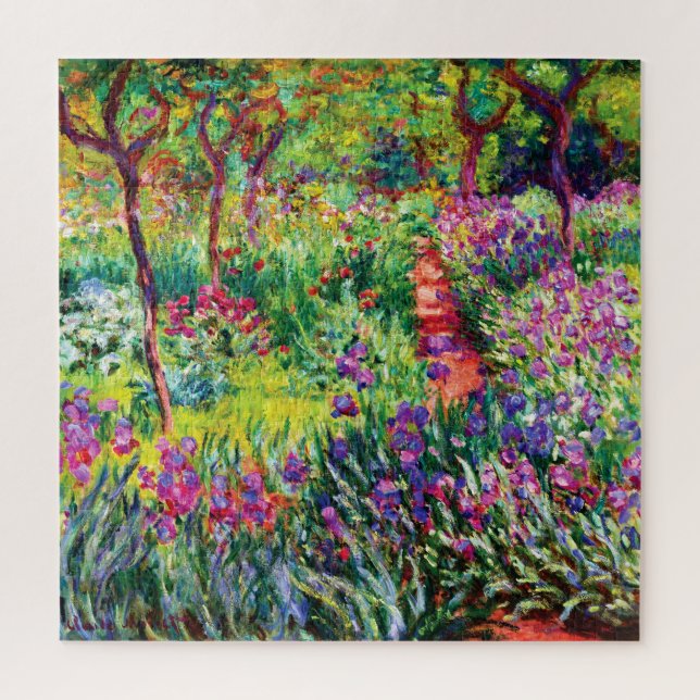 Quebra-cabeça Jardim Íris em Giverny por Claude Monet (Vertical)