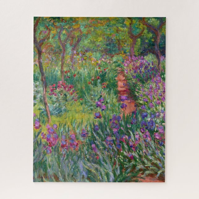 Quebra-cabeça Jardim Íris Em Giverny Por Claude Monet (Vertical)