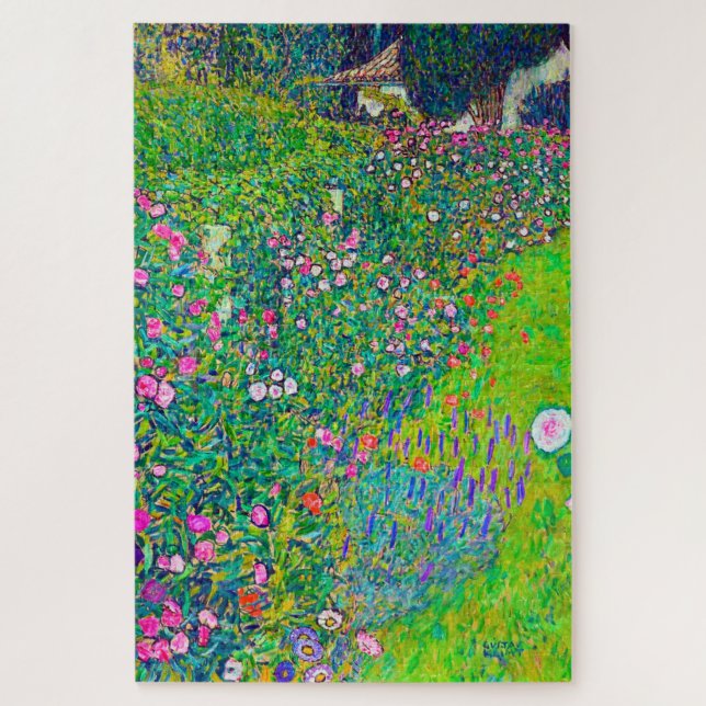 Quebra-cabeça Jardim Italiano, Gustav Klimt (Vertical)