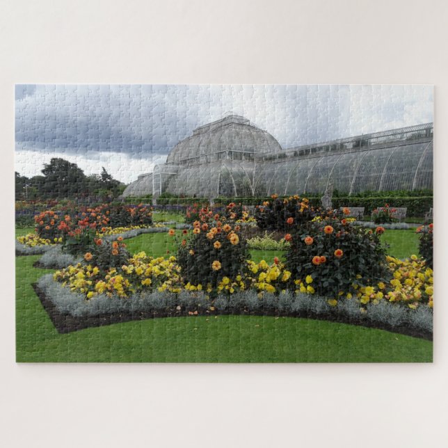 Quebra-cabeça Jardins de Kew Londres. (Horizontal)