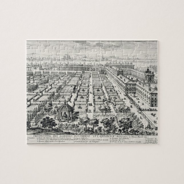 Quebra-cabeça Jardins do Quirinale, 'de Li Giardini di ROM (Horizontal)