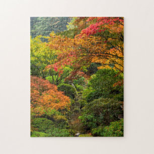 Quebra-cabeça Jardins Japoneses no Outono em Portland, Oregon 2