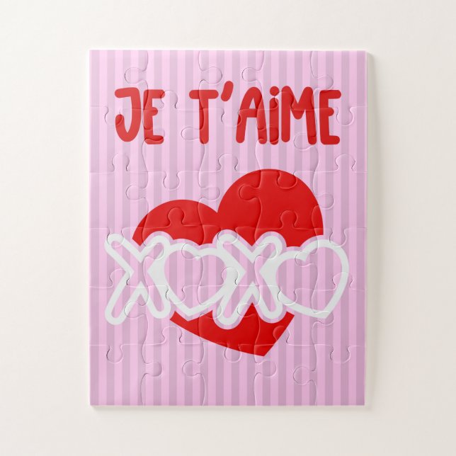 Quebra-cabeça Je t’aime (Vertical)