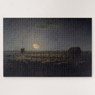 Quebra-cabeça Jean-Francois Millet - Orelha, Lua 1860