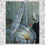 Quebra-cabeça Jean Monet em seu berço por Claude Monet<br><div class="desc">Jean Monet em Seu Berço (1867), de Claude Monet, é um retrato da família das artes plásticas vintage impressionismo. O filho do artista como um bebê dormindo em seu berço. Sua mãe ou babá está olhando para ele enquanto dorme em seu berço no berçário. Sobre o artista: Claude Monet (1840-1926)...</div>