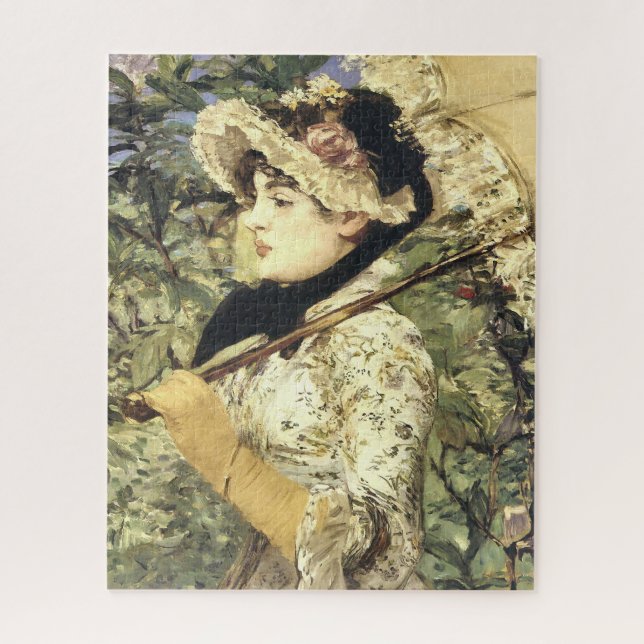 Quebra-cabeça Jeanne, Primavera por Edourd Manet Puzzle (Vertical)