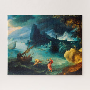 Quebra-cabeça Jesus Caminhando sobre o Mar da Galileia Paul Bril