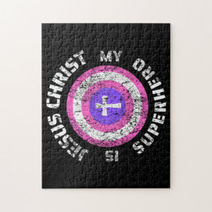 Quebra-cabeça Jesus Cristo é meu super-herói Jesus