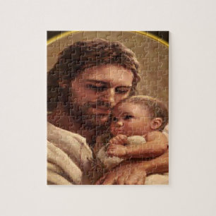 Quebra-cabeça Jesus e criança