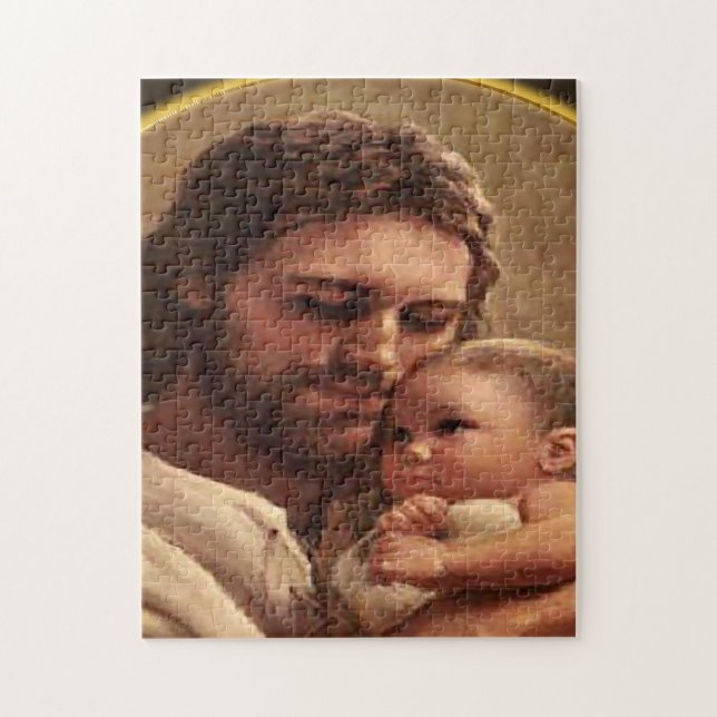 Quebra-cabeça Jesus e criança (Vertical)