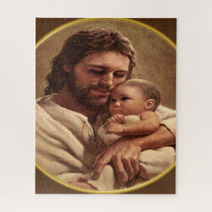 Quebra-cabeça Jesus e criança