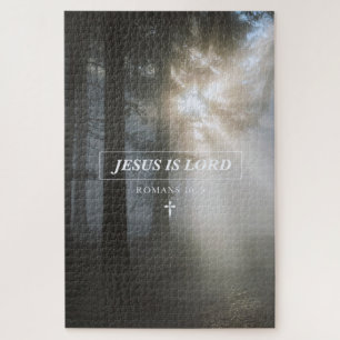 Quebra-cabeça Jesus é o SENHOR Romano 10: 9 Bíblias Cristãs Vers