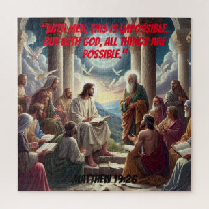 Quebra-cabeça Jesus e os Discípulos: Matthew 19:26
