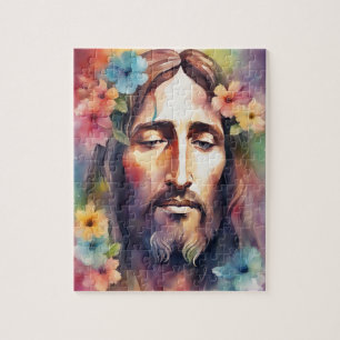 Quebra-cabeça Jesus em Aquarela