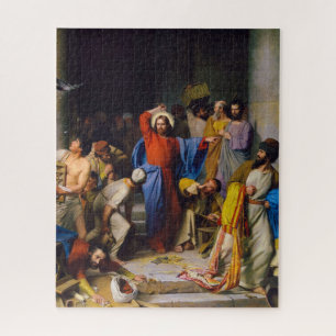 Quebra-cabeça Jesus Limpando o Templo por Carl Bloch