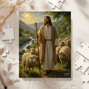 Quebra-cabeça Jesus o Bom Pastor em Golden Valley