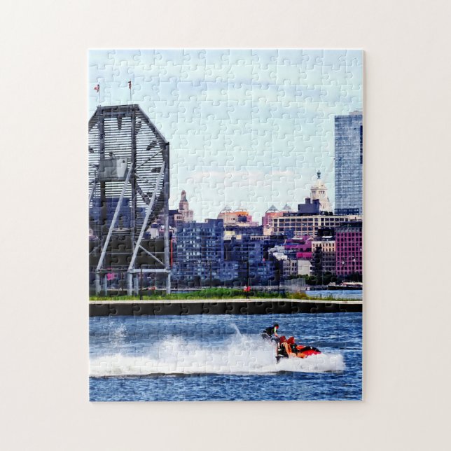 Quebra-cabeça Jet Skiing by Colgate Clock (Vertical)