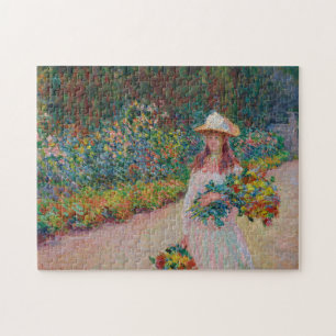 Quebra-cabeça Jeune fille dans le jardin de Giverny, 1888