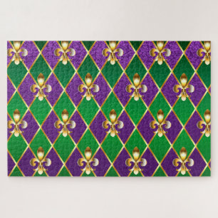 Quebra-cabeça Jewelry Background Mardi Gras