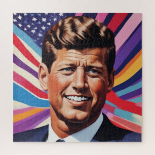 Quebra-cabeça JFK John F. Kennedy Inspiração Motivacional