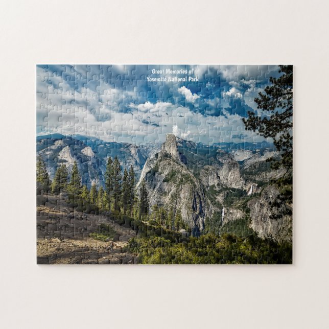 Quebra-cabeça Jigsaw Parque Nacional de Yosemite EUA. Quebra-cab (Horizontal)