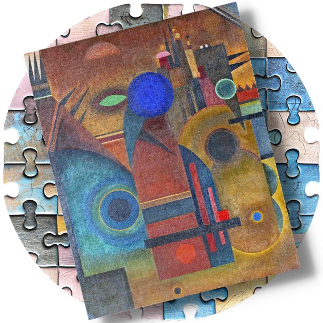Quebra-cabeça JIGSAW PUZZLE - "Brown Silence" -Wassily Kandinsky (Criador carregado)