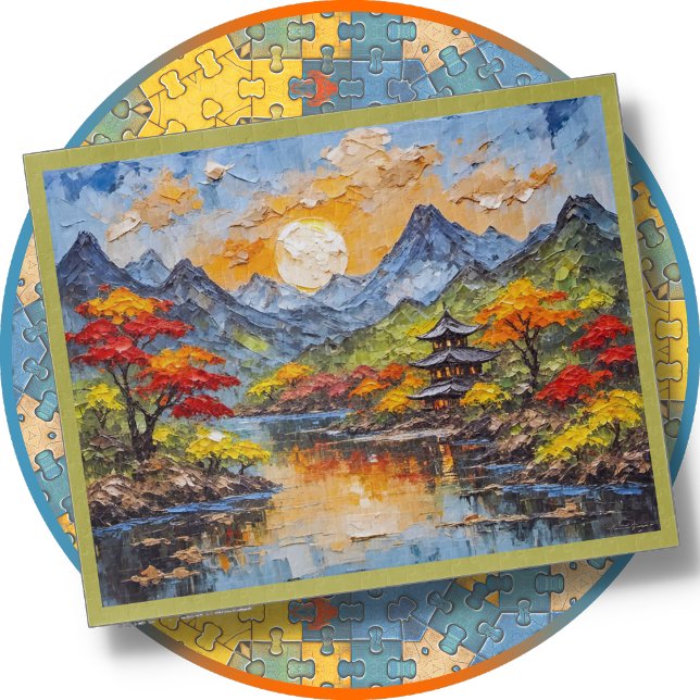 Quebra-cabeça JIGSAW PUZZLE - Japanese Landscape - Digital Art (Criador carregado)