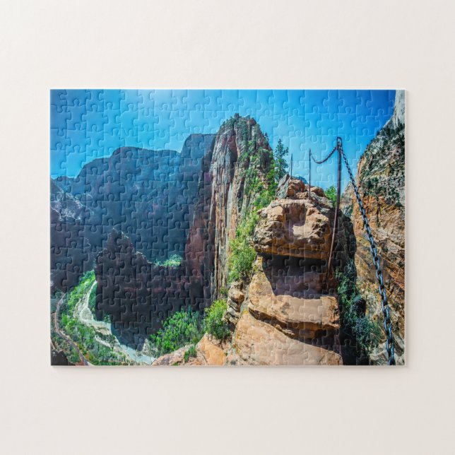 Quebra-cabeça Jigsaws Angels Landing Zion Utah. (Horizontal)