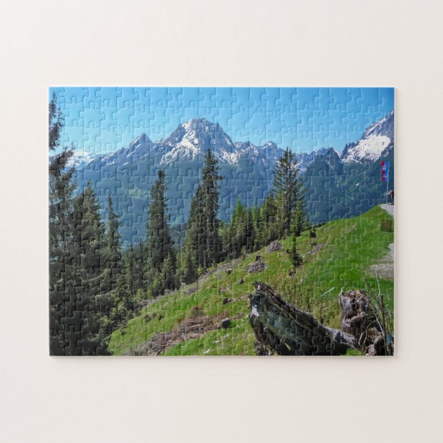 Quebra-cabeça Jigsaws Berchtesgaden Massif Alemanha. (Horizontal)