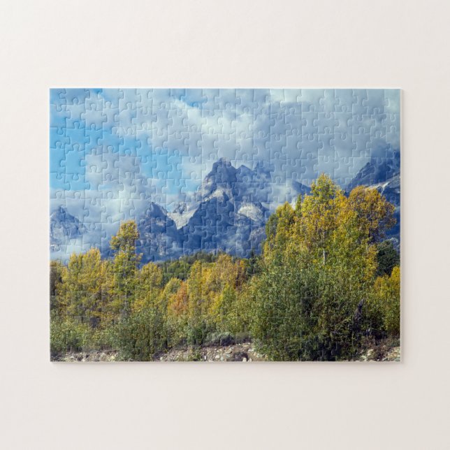 Quebra-cabeça Jigsaws Grand Teton Park Wyoming. (Horizontal)