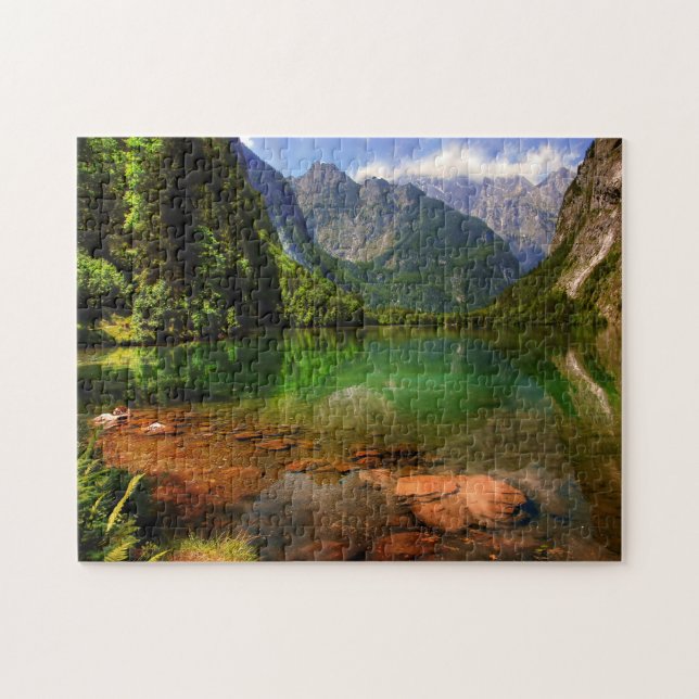 Quebra-cabeça Jigsaws Königssee Bavaria. (Horizontal)