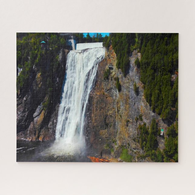 Quebra-cabeça Jigsaws Montmorency River Falls Québec (Horizontal)