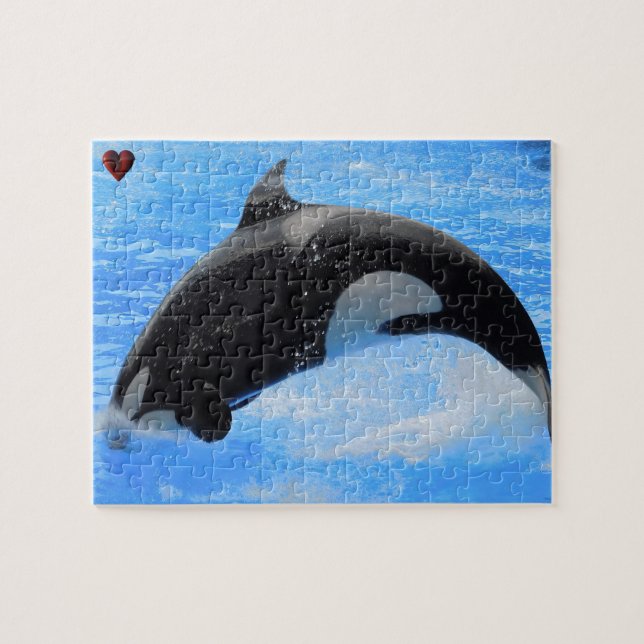 Quebra-cabeça Jigsaws Orcas ou Baleias Assassinas (Horizontal)
