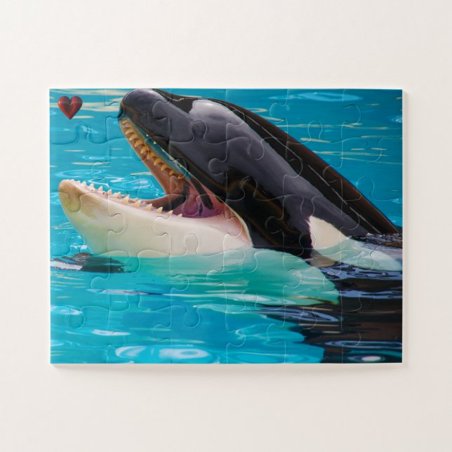 Quebra-cabeça Jigsaws Orcas ou Baleias Assassinas (Horizontal)