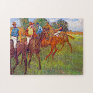 Quebra-cabeça Jockeys e Race Horses, Edgar Degas