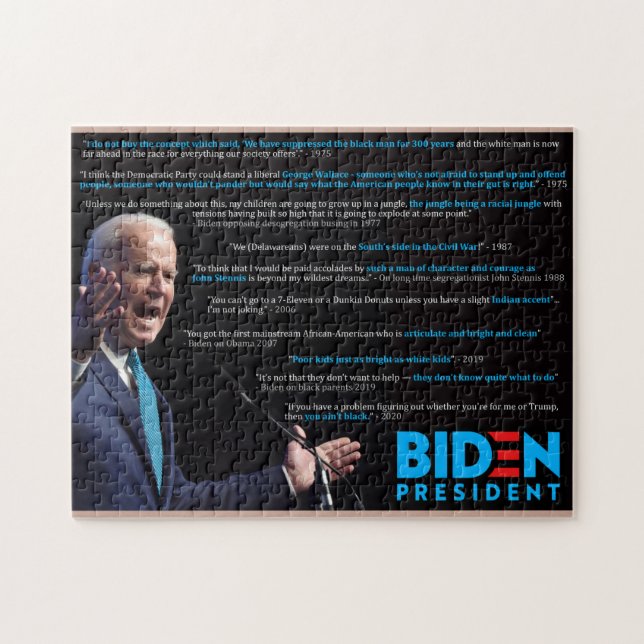 Quebra-cabeça Joe Biden cita a raça (Horizontal)