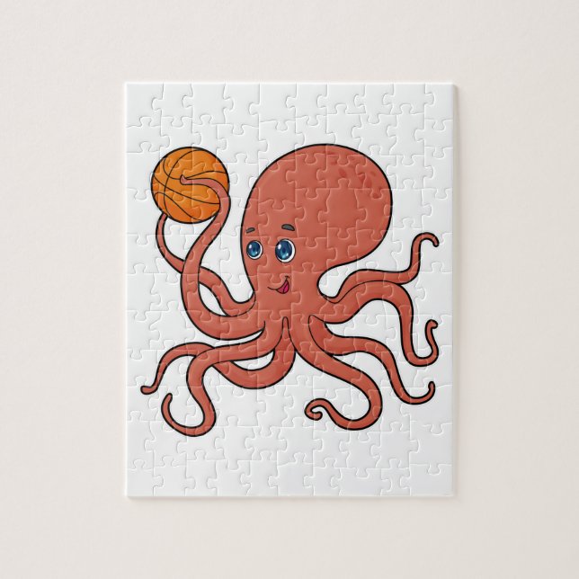Quebra-cabeça Jogador de basquetebol do Octopus (Vertical)